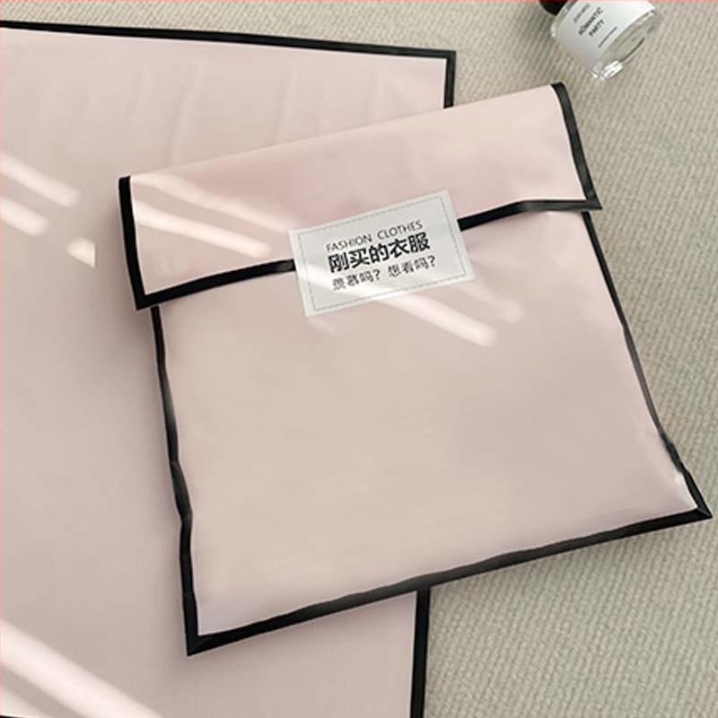 Pungi plate din plastic pentru imprimarea logo-ului, ambalaj cadou pentru haine feminine – mai multe dimensiuni