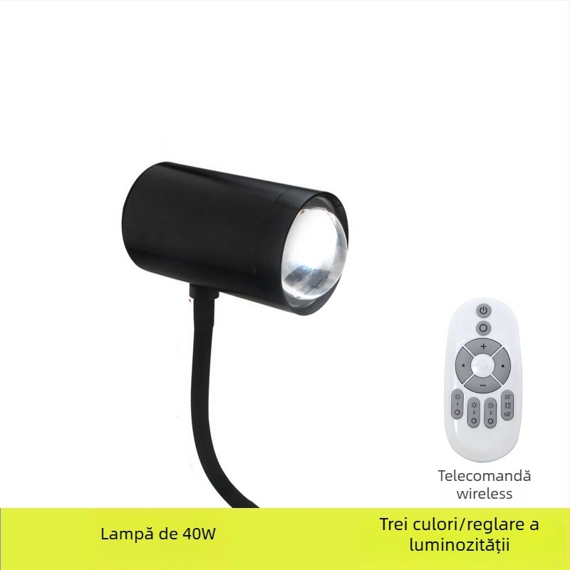 Lampă pentru fotografiere bijuterii, 40W, RGB, reglaj intensitate luminoasă, sursă de alimentare independentă