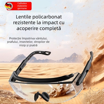 Ochelari de ciclism antivânt pentru alpinism și schi, eleganți, rezistenți la praf și ceață, compatibili cu ochelari, unisex