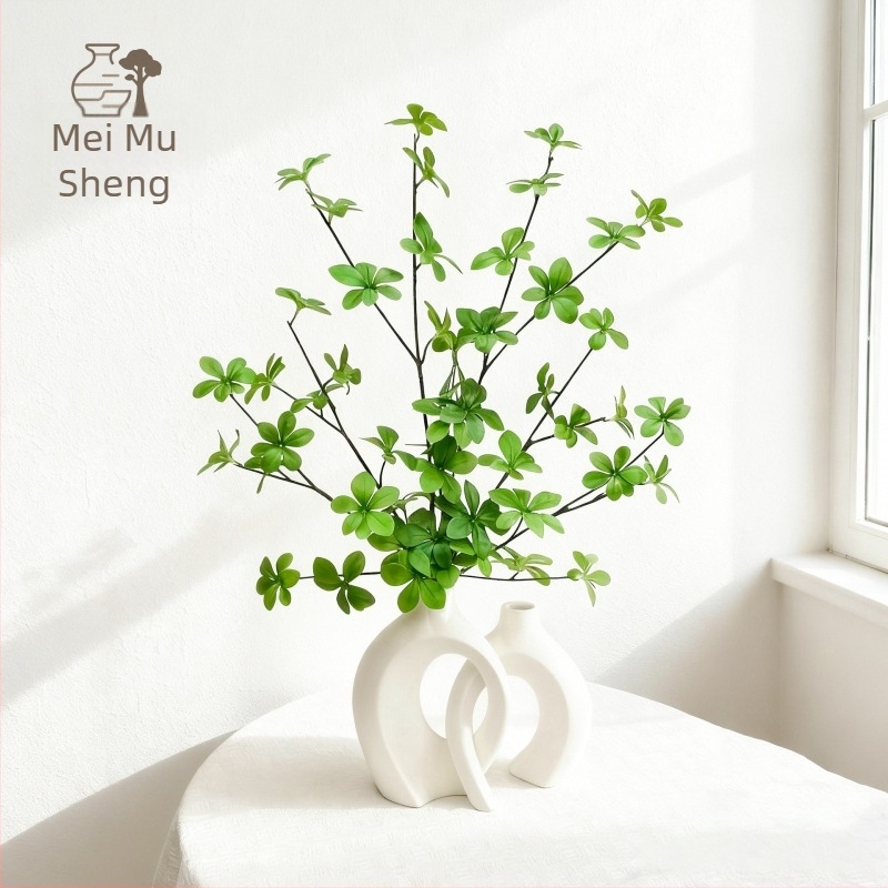 Ozdobe ceramice cu plante artificiale, pentru sufragerie, decor artistic de înaltă clasă, set complet