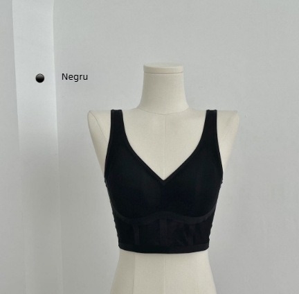 Sutien fără sârmă, în stil vestă, ușor, respirabil și confortabil