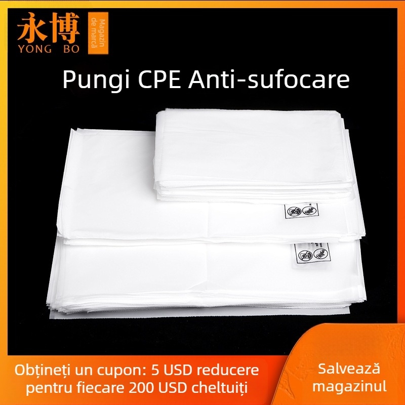 Ambalaj CPE mat cu sigiliu anti sufocare pentru carcase de telefon, cu etichetă ecologică, pungă ne sigilată