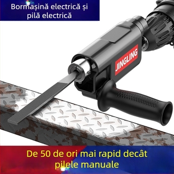 Convertor pentru bormașină în fișier electric, unealtă compactă de șlefuire pentru finisare, degrosare și lustruire în tâmplărie