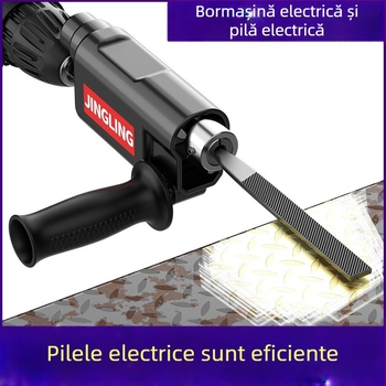 Convertor pentru bormașină în fișier electric, unealtă compactă de șlefuire pentru finisare, degrosare și lustruire în tâmplărie