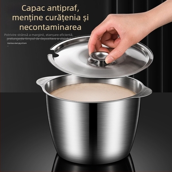 Recipient din oțel inoxidabil pentru depozitarea uleiului în bucătărie, capacitate mare
