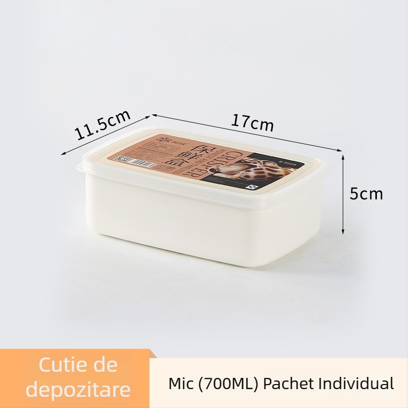 Cutie din plastic pentru păstrarea alimentelor în frigider, cutie dreptunghiulară pentru prânz, potrivită pentru cuptor cu microunde, pentru elevi