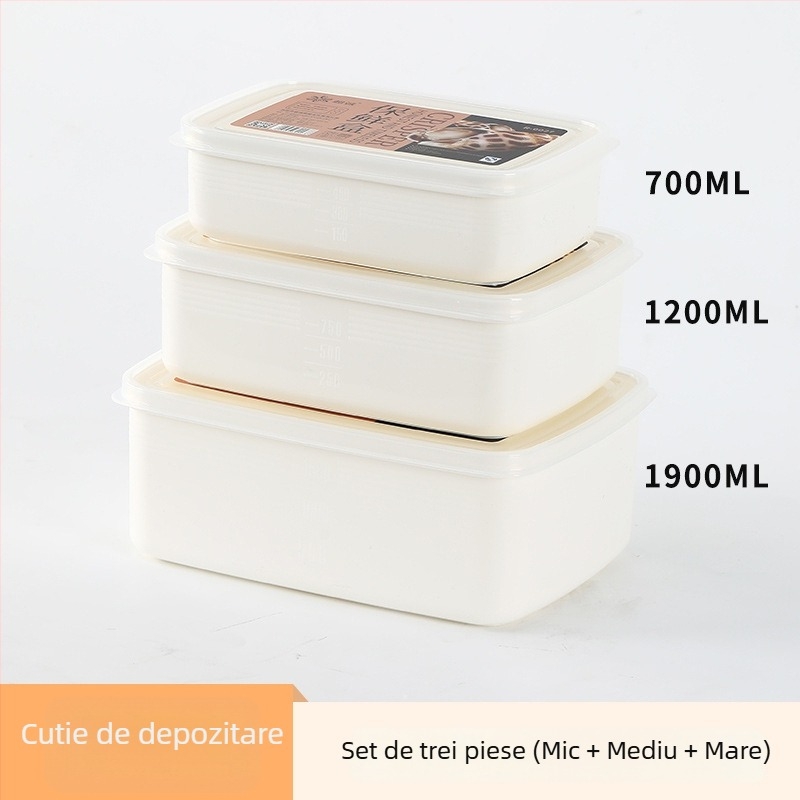 Cutie din plastic pentru păstrarea alimentelor în frigider, cutie dreptunghiulară pentru prânz, potrivită pentru cuptor cu microunde, pentru elevi