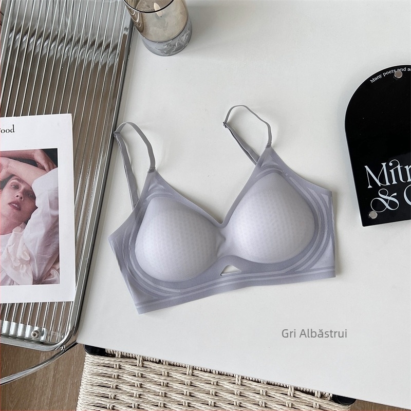 Sutien fără cusături, fără spate, cu design U, push-up, invizibil sub haine
