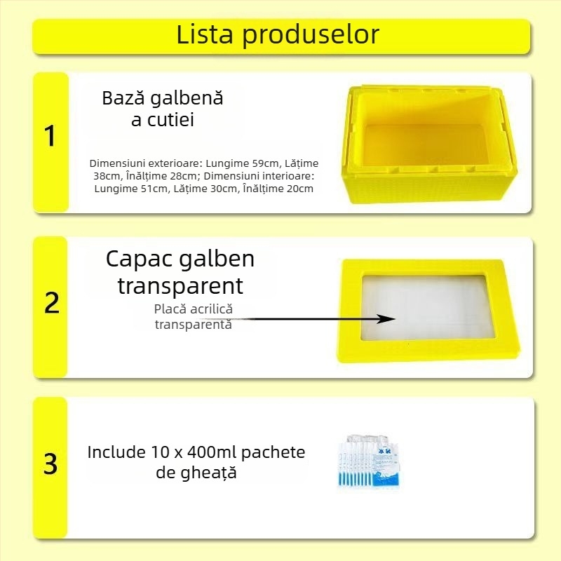 Cutie izolatoare pentru mâncare pentru stand în aer liber, spumă EPP îngroșată