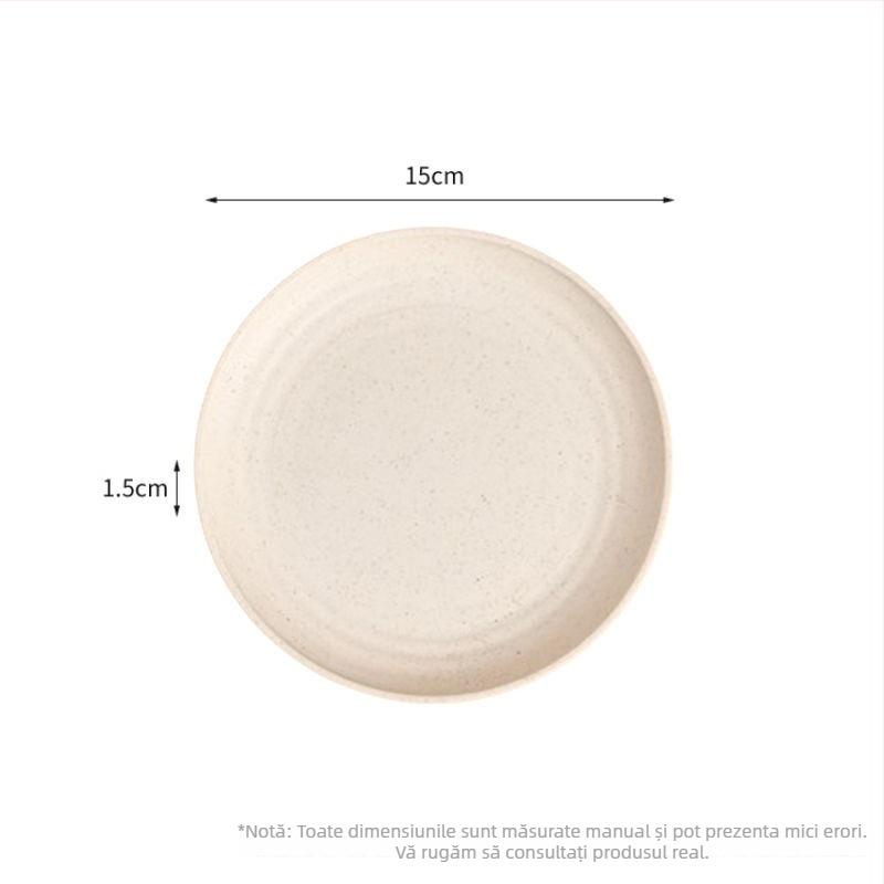 Set de farfurii din plastic, de unică folosință, îngroșate, de clasă alimentară, pentru torturi, petreceri și picnic