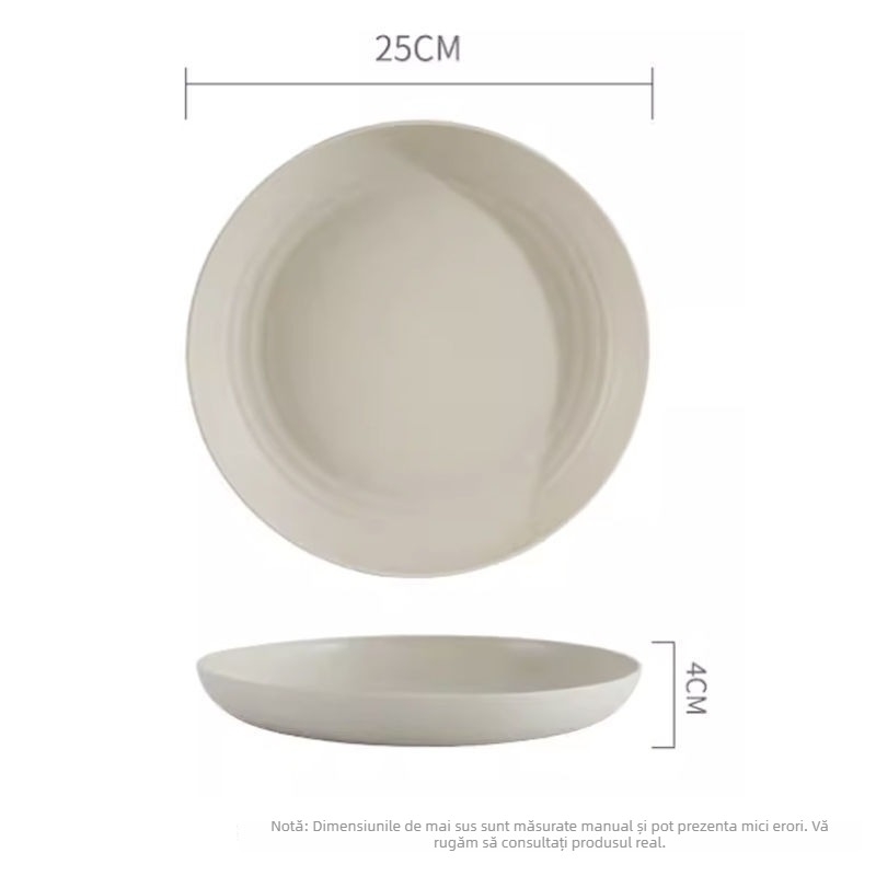 Set de farfurii din plastic, de unică folosință, îngroșate, de clasă alimentară, pentru torturi, petreceri și picnic