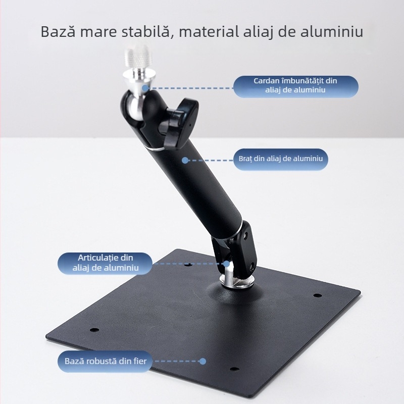 Suport mic pentru proiector, montat pe perete, pliabil și reglabil, din metal