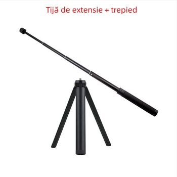 Bară telescopică din aliaj de aluminiu pentru stabilizatorul de telefon DJI Zhiyun, cu șurub de 1/4 inci și trepied întărit