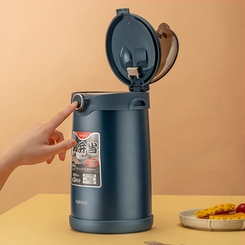 Cutie de prânz cu izolație în vid, 4 straturi, din oțel inoxidabil 316, anti-arzuri, model T0390
