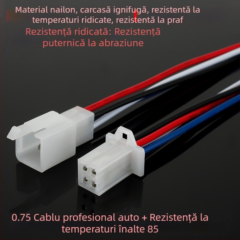 Conector de 2,8 mm pentru vehicul electric, nucleu cu 2–9 găuri, pereche de cabluri cu conector plug-in, contact masculin și feminin