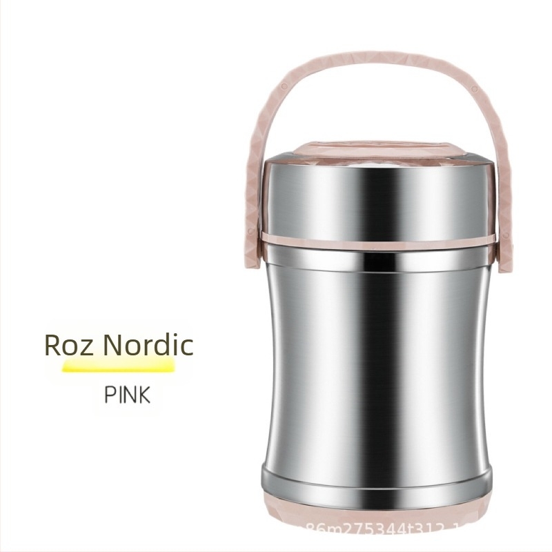 Mu Yixin cutie de prânz izolată din oțel inoxidabil 304, design în trei straturi, culoare variată, capacitate mare 2.1–3 L, pentru adulți