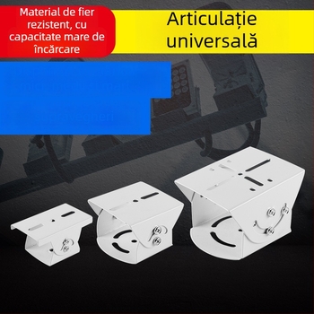 Suport mediu cu articulație universală Duckbill pentru monitorizare, cu bară transversală, tijă verticală, braț transversal și cap pan-tilt pentru cameră