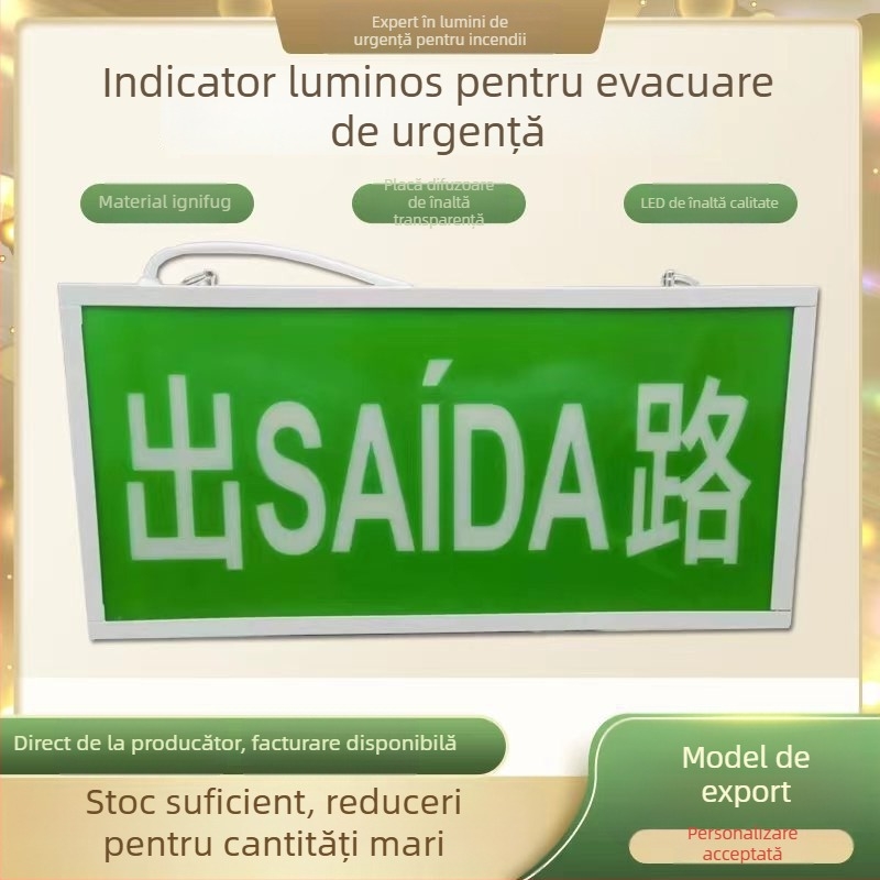 Indicator LED pentru evacuare de urgență