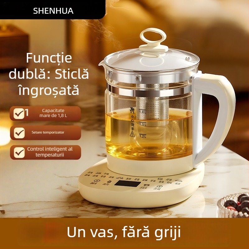 Recipient pentru decocturi sănătoase, capacitate mare, ceainic electric multifuncțional pentru casă și birou, complet automat