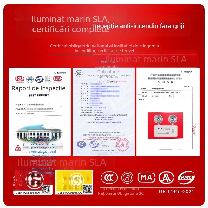 Pulode lanternă de urgență cu două capete LED pentru siguranță în incendii și evacuare