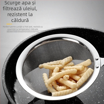 304 oțel inoxidabil, sită fină de bucătărie, filtru pentru lapte de soia, găluște și wontoni, mare