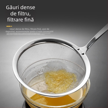 304 oțel inoxidabil, sită fină de bucătărie, filtru pentru lapte de soia, găluște și wontoni, mare