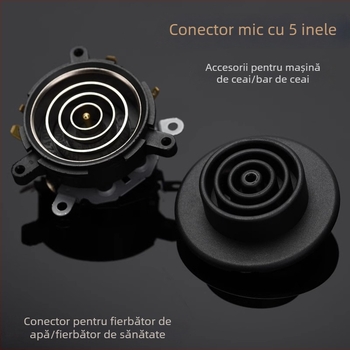 Accesorii pentru ceainic electric cu alimentare automată cu apă, suporturi superioare și inferioare, cuplaj cu cinci inele și întrerupător de control al temperaturii