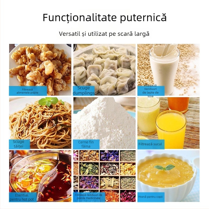 Sită din oțel inoxidabil 304, plasă ultra-fină pentru lapte de soia și sucuri – ustensilă de bucătărie cu cârlig de agățare