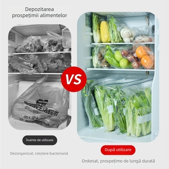 Pungă de depozitare a alimentelor, cu sigilare automată, de calitate alimentară, pentru frigider și congelator, ambalaj economic