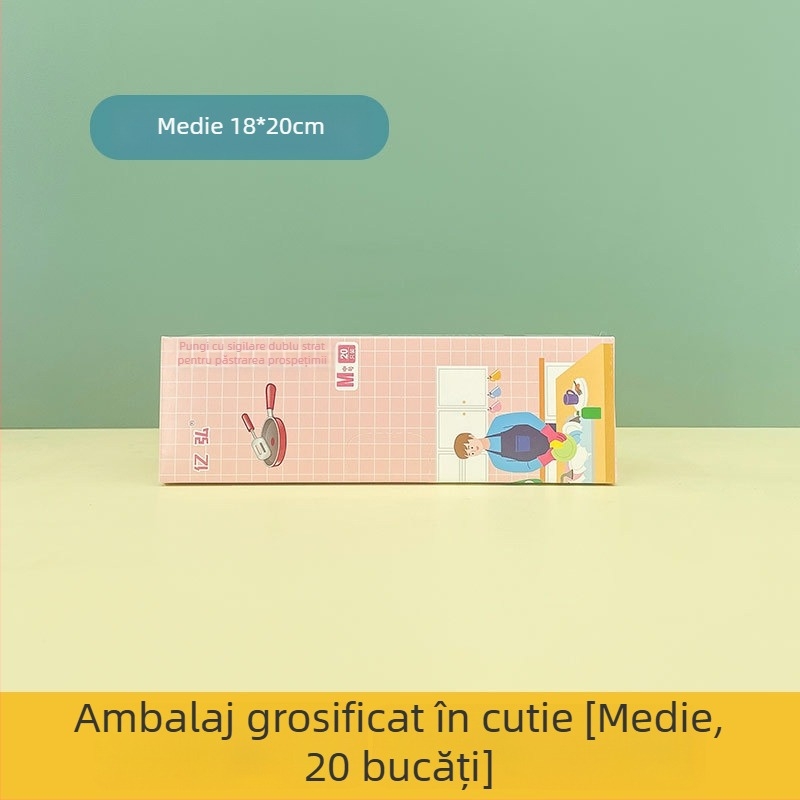 Pungă de depozitare a alimentelor, cu sigilare automată, de calitate alimentară, pentru frigider și congelator, ambalaj economic