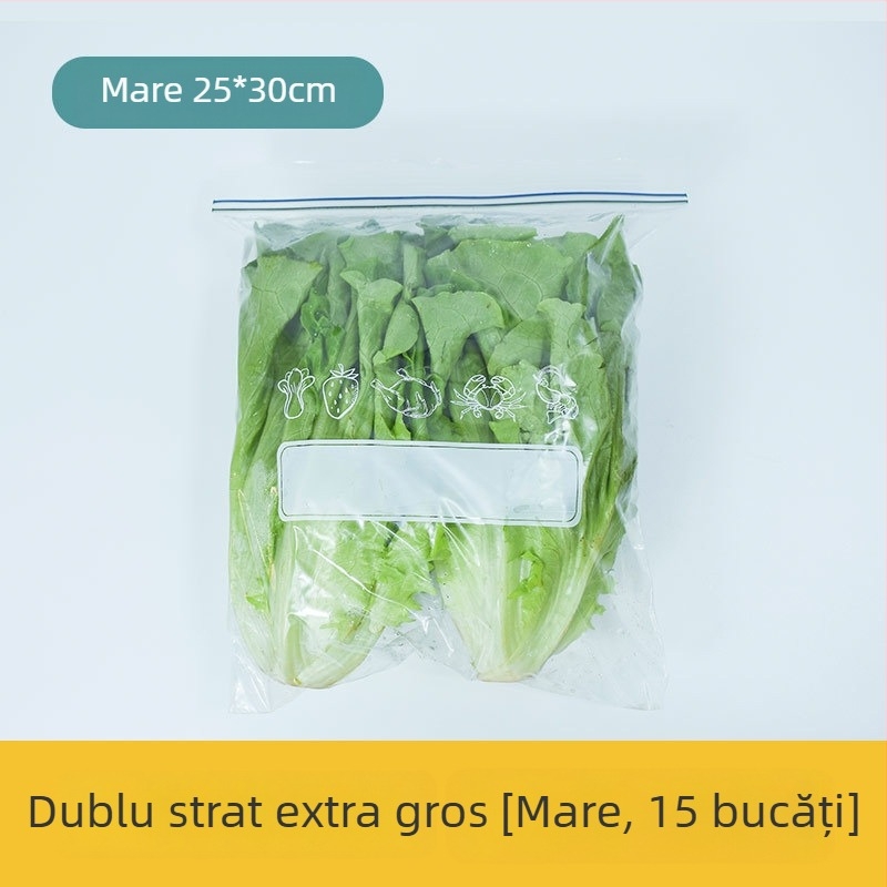 Pungă de depozitare a alimentelor, cu sigilare automată, de calitate alimentară, pentru frigider și congelator, ambalaj economic