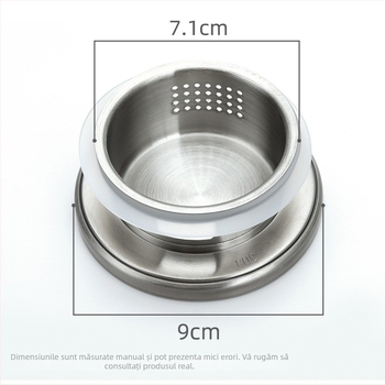 Capac de ceainic din oțel inoxidabil 304 pentru apă rece, filtru pentru ceai, rezistent la ruginire, diametru 9 cm