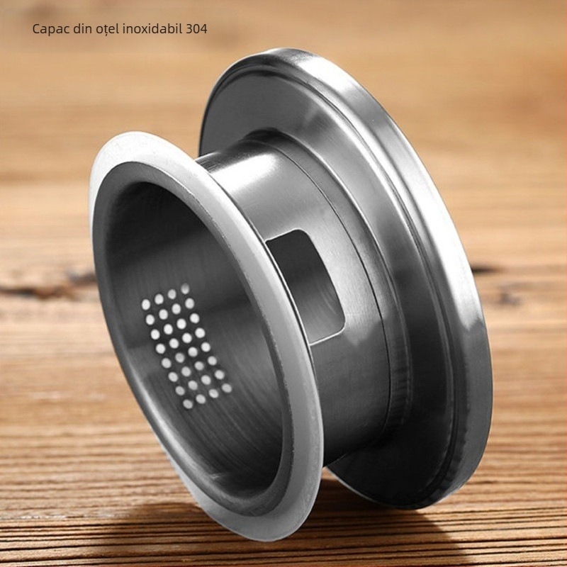 Capac de ceainic din oțel inoxidabil 304 pentru apă rece, filtru pentru ceai, rezistent la ruginire, diametru 9 cm