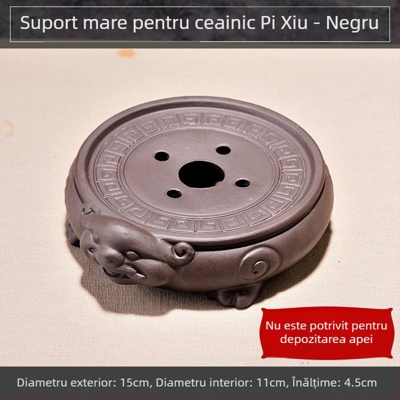 Set Purple Sand pentru ceai: suport pentru ceainic, farfurie pentru ceai, bază de uscare, platou pentru ceai — set Kung Fu ceai