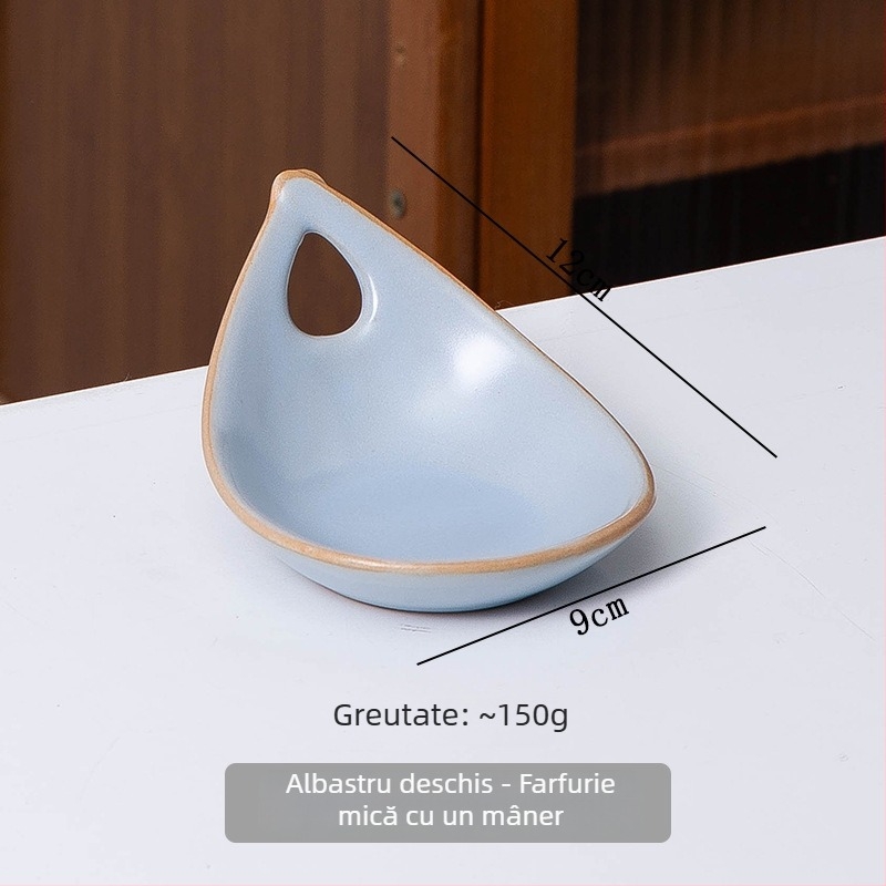 Castro ceramic sos cu mâner unic, culoare macarons, diametru 11 cm, compatibil cu microunde; potrivit pentru oțet, hot pot, sushi și gustări; pentru uz casnic și restaurant