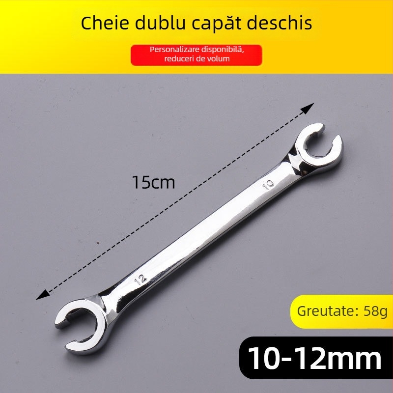 Cheie cu deschidere dublă pentru conducte de frână, cap hexagonal, unealtă de demontare