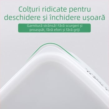 Cutie din plastic pentru păstrarea alimentelor, cu capac, pentru frigider, cutie de prânz
