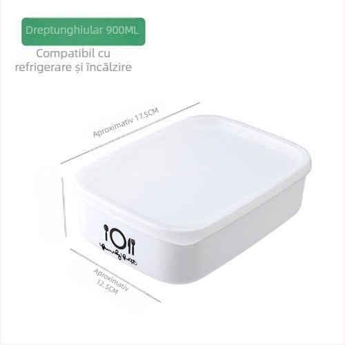 Cutie din plastic pentru păstrarea alimentelor, cu capac, pentru frigider, cutie de prânz