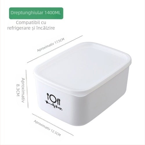 Cutie din plastic pentru păstrarea alimentelor, cu capac, pentru frigider, cutie de prânz