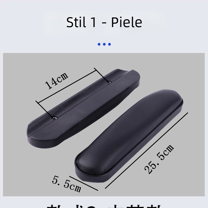 Braț universal pentru scaun cu rotile, din ABS plastic, piele și burete, PU impermeabil, rezistent la abraziune și impact