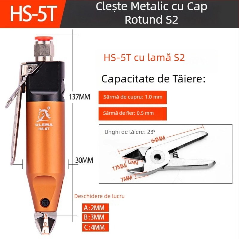 ULEMA Foarfece pneumatice – tăiere plastic și cabluri, model HS-30T