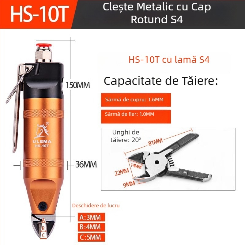 ULEMA Foarfece pneumatice – tăiere plastic și cabluri, model HS-30T