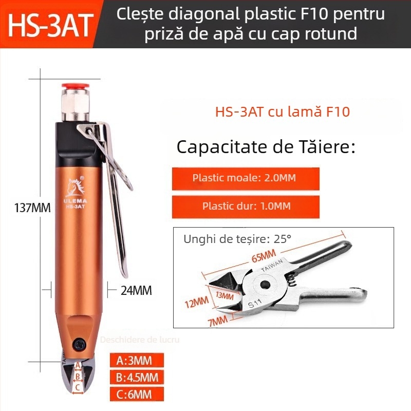 ULEMA Foarfece pneumatice – tăiere plastic și cabluri, model HS-30T