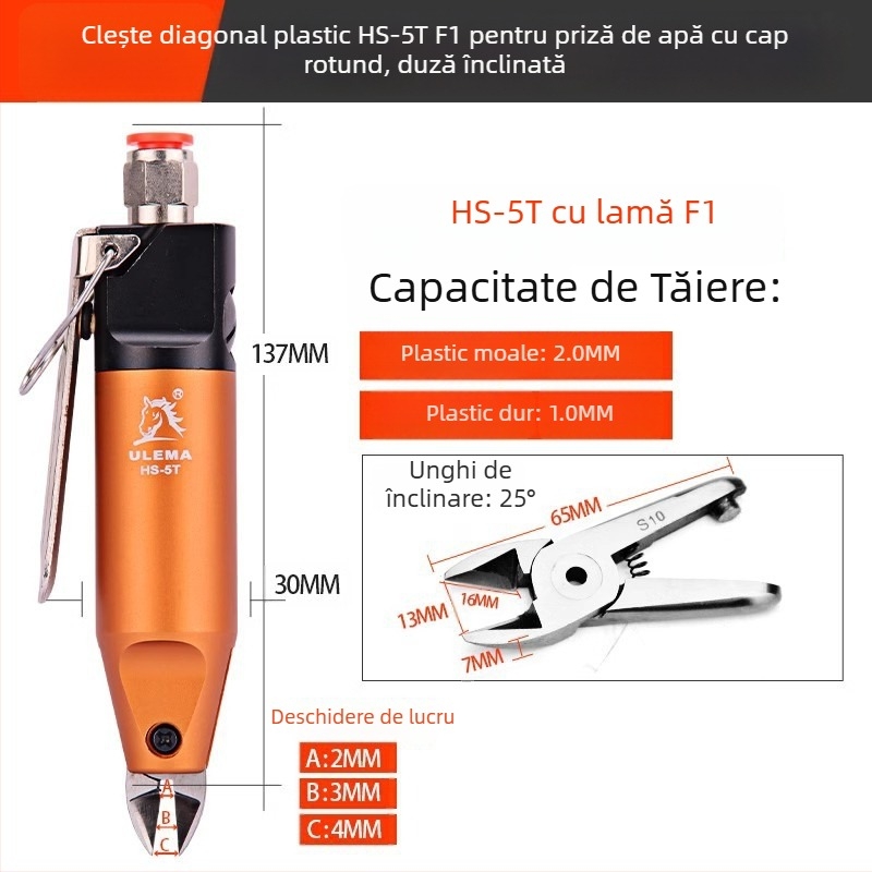 ULEMA Foarfece pneumatice – tăiere plastic și cabluri, model HS-30T