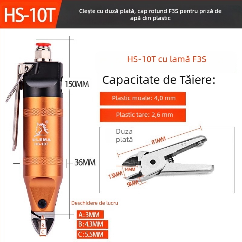 ULEMA Foarfece pneumatice – tăiere plastic și cabluri, model HS-30T