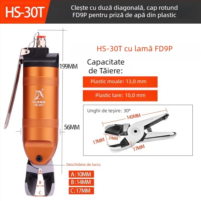 ULEMA Foarfece pneumatice – tăiere plastic și cabluri, model HS-30T