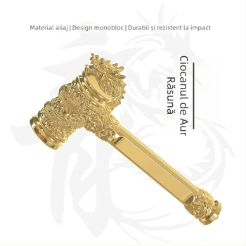 Cioc cu cap de dragon placat cu aur, pentru ceremonii de deschidere și decor, set complet, model 2025