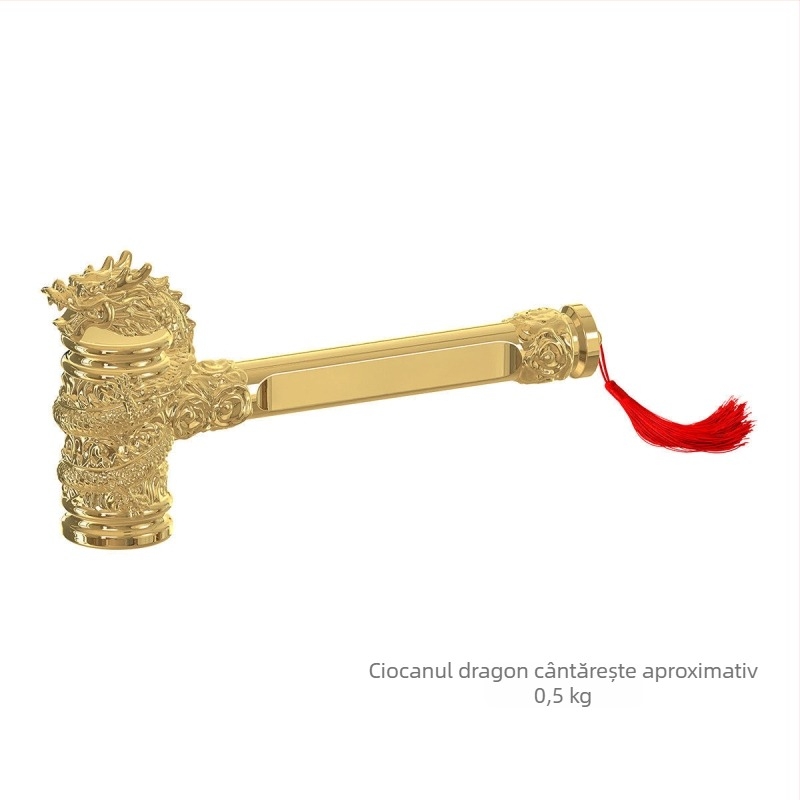 Cioc cu cap de dragon placat cu aur, pentru ceremonii de deschidere și decor, set complet, model 2025