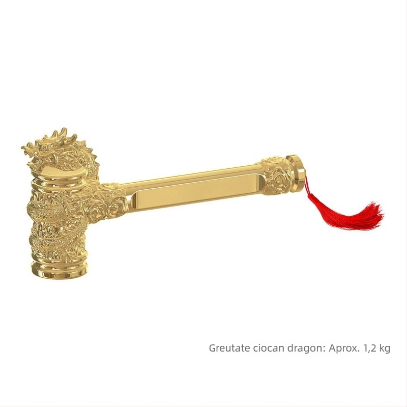 Cioc cu cap de dragon placat cu aur, pentru ceremonii de deschidere și decor, set complet, model 2025