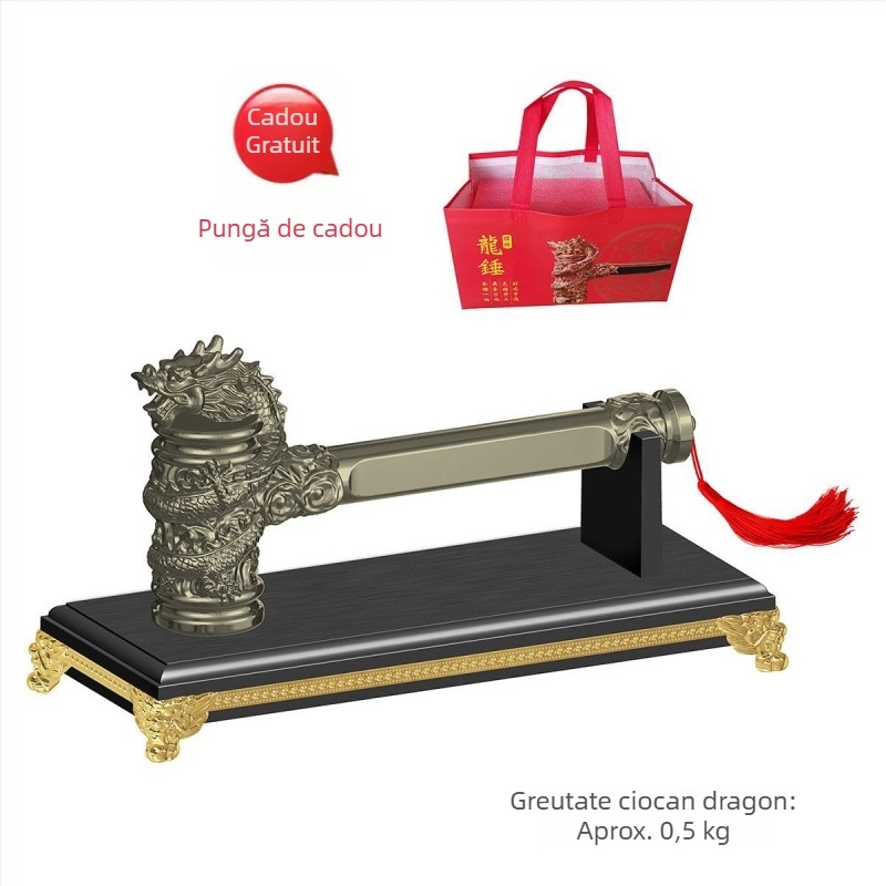 Cioc cu cap de dragon placat cu aur, pentru ceremonii de deschidere și decor, set complet, model 2025